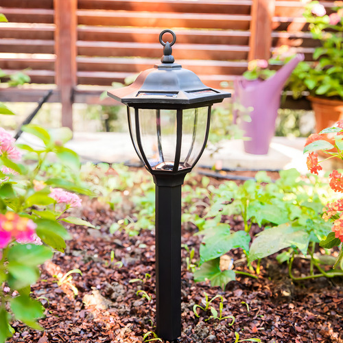 Set 2 Luz Led Farol Estaca Impermeable Energia Solar Jardin