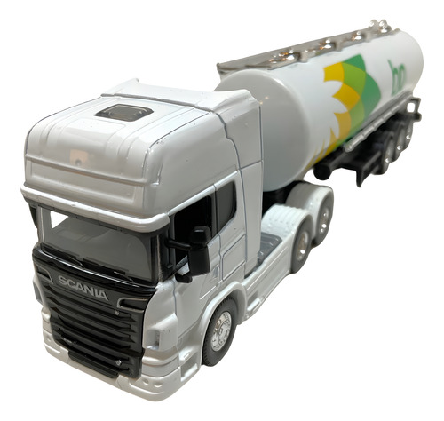 Scania V8 Tanke Pull B Nuevo Sin Caja - B Camion Welly 1/64 Blanco