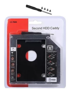 Case Adaptador Caddy 2º Hd Ssd/dvd Para Notebook 12mm 12,7m