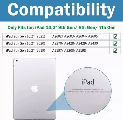 2 Mica Cristal Temp Para iPad 10.2 9va 8va 7va Generacion DAKETO A2602