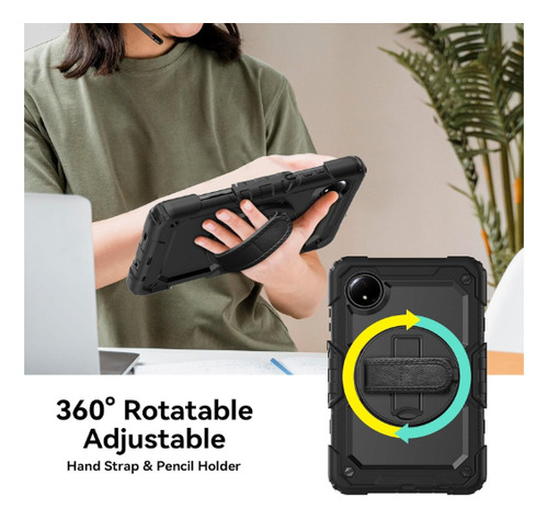 Teknet Funda Case Para Xiaomi Redmi Pad Se 8.7 Rudo Color Negro