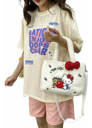 Bolsa De Felpa Hello Kitty Sanrio