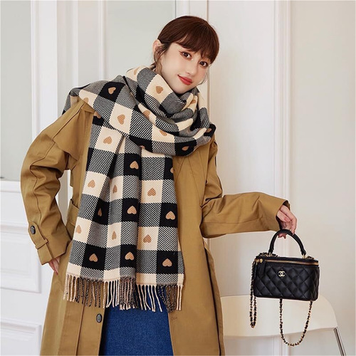 Bufanda Cálida De Invierno Y Otoño Para Mujer Bufanda Larga