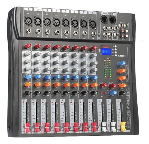 Mezclador De Audio De 8 Canales, Consola Mezcladora, Placa
