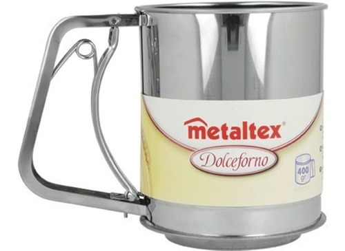 Imagen 1 de 5 de Cernidor Tamizador De Harina 400 Gr Metaltex
