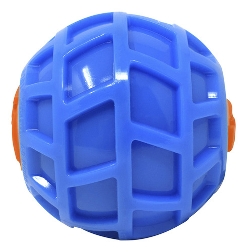 Squeak Ball Nerf Dog Tpr Exo 7,62 Cm Azul/laranja