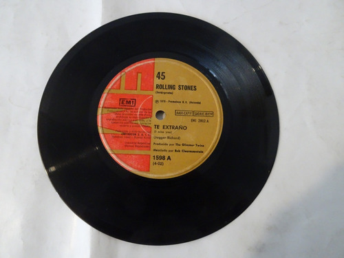 Rolling Stones - I Miss You - Simple Vinilo Argentino (d)