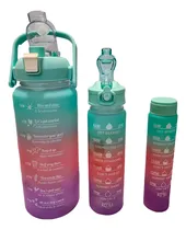 Comprar Botella Motivacional Plastico Set X3 Botellon