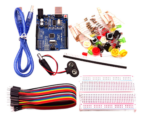 Kit Inicial Para Arduino Uno R3 Mini Compatible