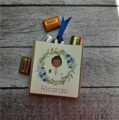 Cajita Invitación Primera Comunión Recuerdo Niño Y Niña