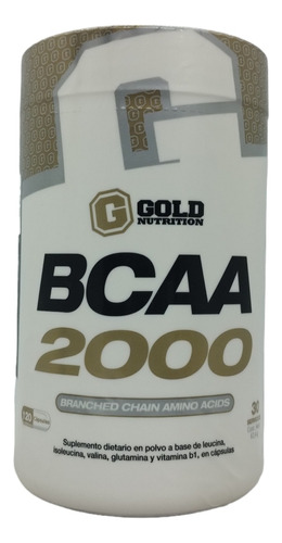 Bcaa 2000 X 120 Tabs - Gold Nutrition - Aminoácido 