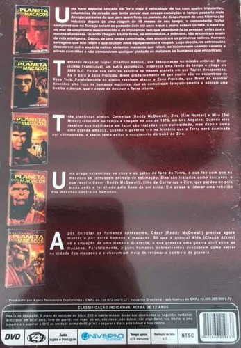 Imagem 2 de 3 de Box O Planeta Dos Macacos - 5 Filmes
