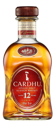 Whisky Escocês Single Malt Cardhu 12 Anos Garrafa 1 Litro