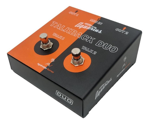 Pedal Talk Back Duo Chave Sem Trava Cabos Aquarius Cor Cinza-escuro