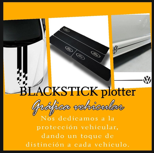 Imagen 2 de 4 de Cubre Zocalos Carbono Chevrolet Aveo