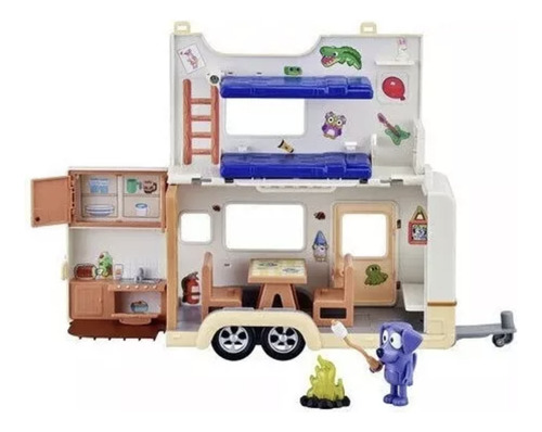 Bluey Caravan Adventure Playset Transformable Fig. Jean Luc