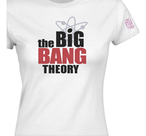 Camiseta Cuello Redondo The Big Bang Theory Logo Mujer Idk