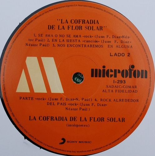 Vinilo Lp - La Cofradía De La Flor Solar - La Cofrad - Nuevo