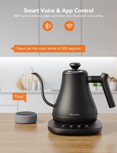 Smart - Hervidor Eléctrico, Wifi De Temperatura Variab...