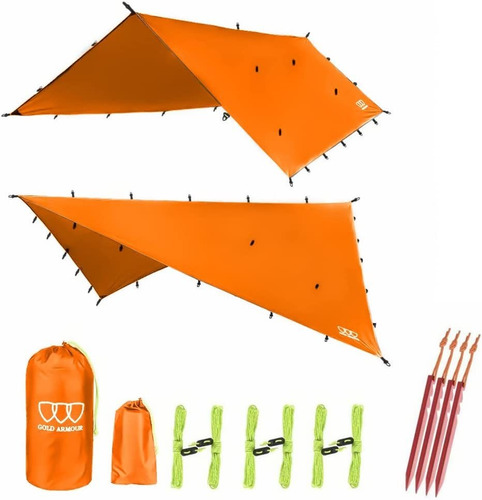 Gold Armor Awning, For Camping, Ultralight, 3.05m X 3.05m Aa