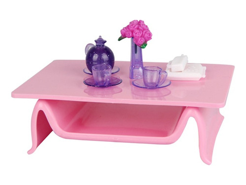 Muñeca En Living Vestido Celeste + 6 Acces. Fenix (30008)