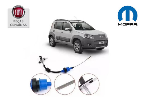 Cabo De Aço Embreagem Fiat Novo Uno 2011-2014 Original