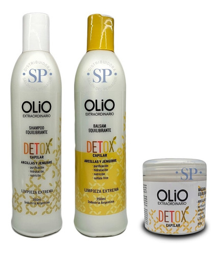 Kit Olio Extraordinario Detox Shampoo + Balsam + Máscara