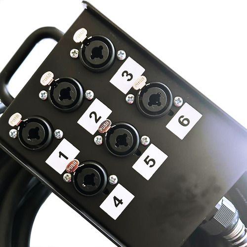 Medusa Com Multicabo 6 Vias Conectores Combo - 25 Metros