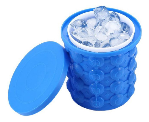 Ice Cube Maker Genie Forma De Gelo Balde Silicone