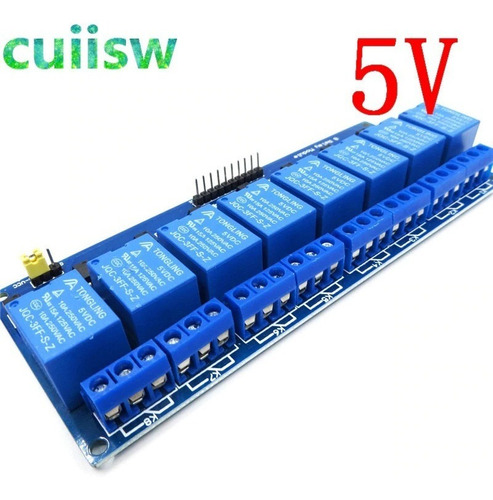 Modulo Rele 8ch Con Optoacoplador Electrónica Inteligente