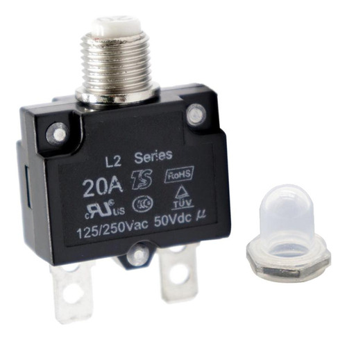 5 Interruptor Térmico De Manual 20aprotector De Disyuntor