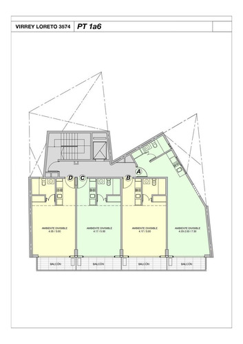 Vi Rrey Loreto 3574 - Monoambiente Apto Profesional Nov 2024
