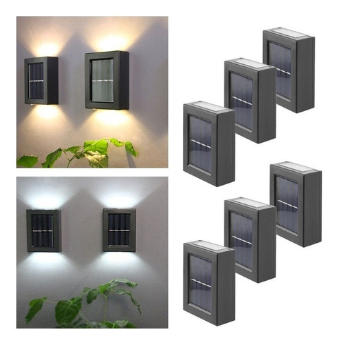Lámpara Solar For Jardín Exterior 6pcs Impermeable [u]