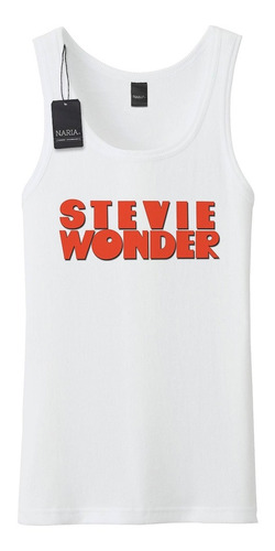 Musculosa Hombre Stevie Wonder Art Logo - Musw2