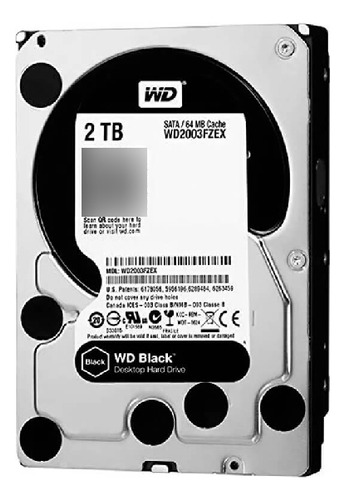 Disco Hdd 2tb Western Digital Black 3.5 7200rpm 64mb