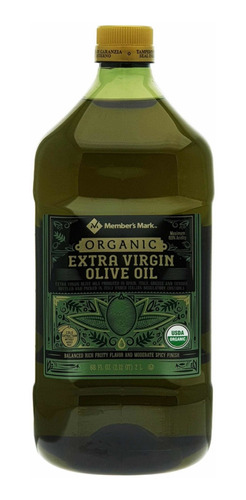 Aceite De Oliva Extra Virgen Members Mark Organic 2 Litros