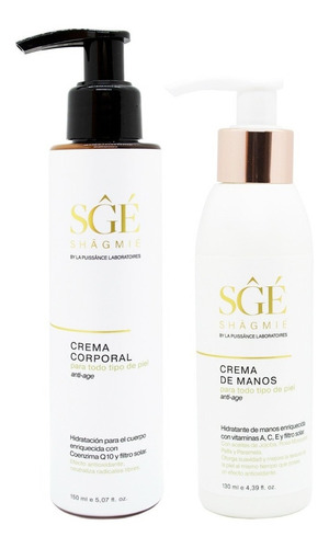 Shagmie Anti Age Crema Corporal + Crema De Manos Hidratante