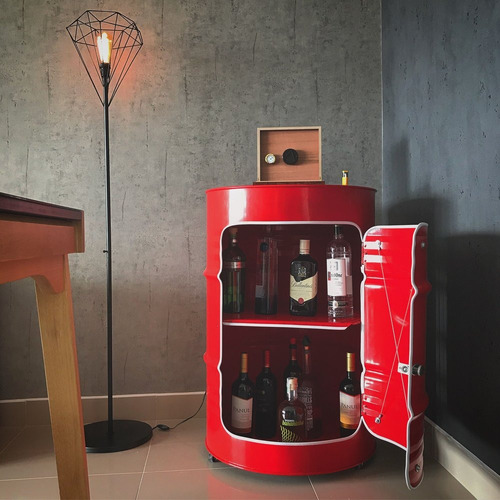 Tonel Decorativo Com Porta - Receba Em Portelândia