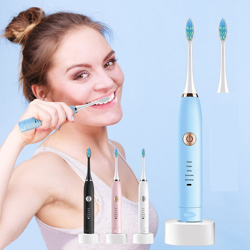 Un Cepillo De Dientes Vibratorio Recargable Por Usb