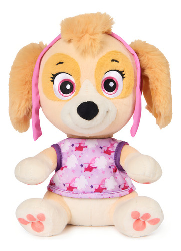 Paw Patrol, Bedtime Plush Skye Atuendo Reversible 3+ Rosa