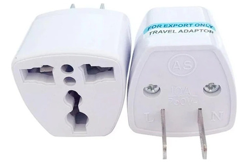 Adaptador Convertidor Europeo Americano 3 Pines 110v (x2)