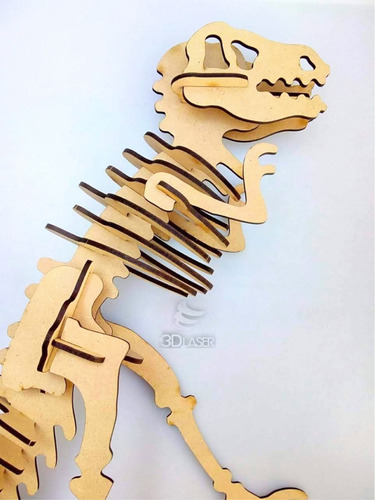 Imagen 3 de 4 de T-rex / Tiranosaurio Rex / Dinosaurio - Mdf / Fibrofacil