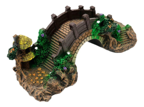 Figura Decorativa Para Pecera De Acuario, Puente De , L