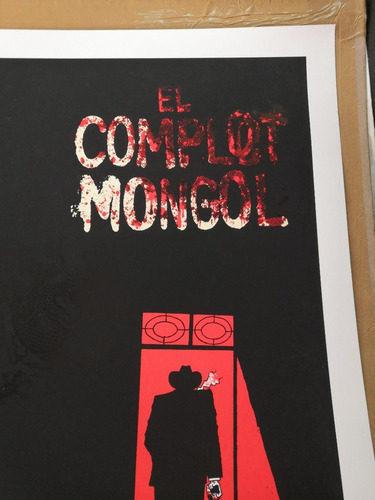 Litografia Autografiada, Comic El Complot Mongol - Portada (Usado)