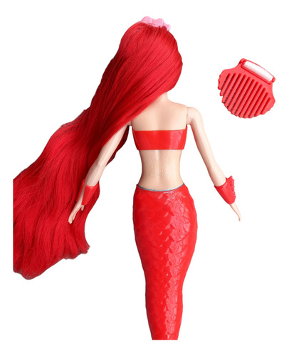 Barbie Color Reveal Sirena Color Rojo Y Accesorios Original (Usado)