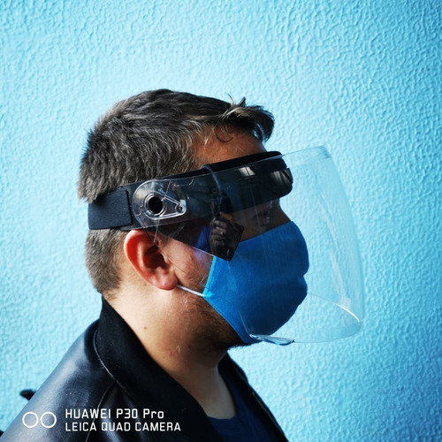 Careta Protección Facial Bioseguridad Industria Comercio Pol