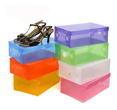 Caja De Zapatos Organizadora Armarble Apilable Transparente