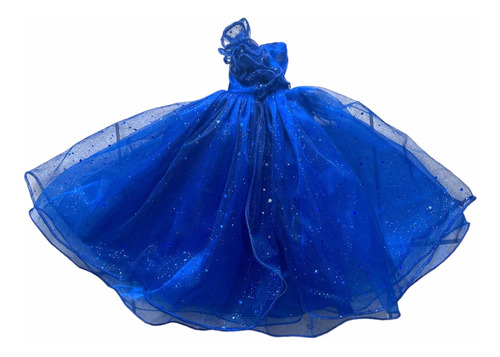 Vestido Azul Rey Para Muñeca Quinceañera