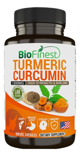 Turmeric Curcumin 1000g 120 Capsulas 