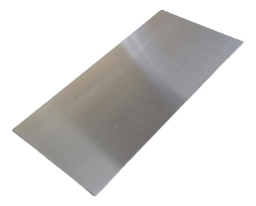 2 Pedaços De Chapa Inox 304 70mm X 124mm - Esp. 3/16 Cor Sob Medida Chama Chat Ml